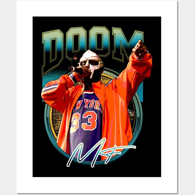 Masked Marvel of Hip-Hop Showcase MF's Genre-Defying Legacy on Your Tee Wall Art by Skye Bahringer